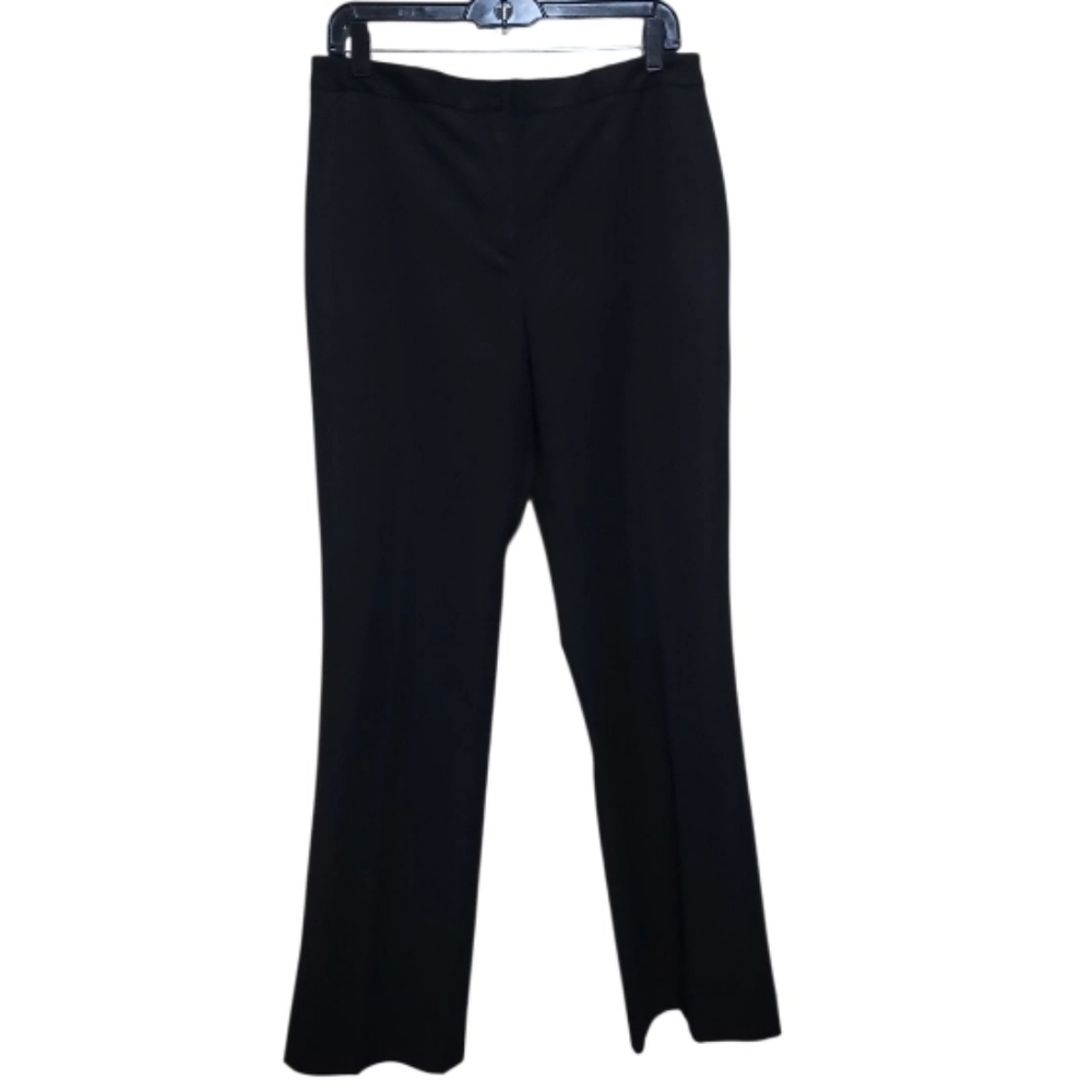 Jones New York Women Black Trouser Straightleg Dress Pants Size 10